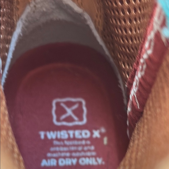 Twisted X cowboy boots turquoise Black and Red Logo Detail 12 - Picture 9 of 13